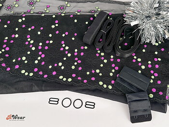 Colorful February - bra kit with lace