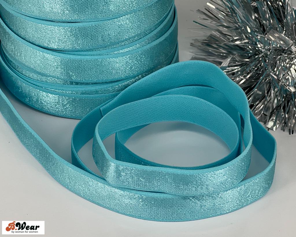 Bra Strap Elastic 12 mm - Turquoise