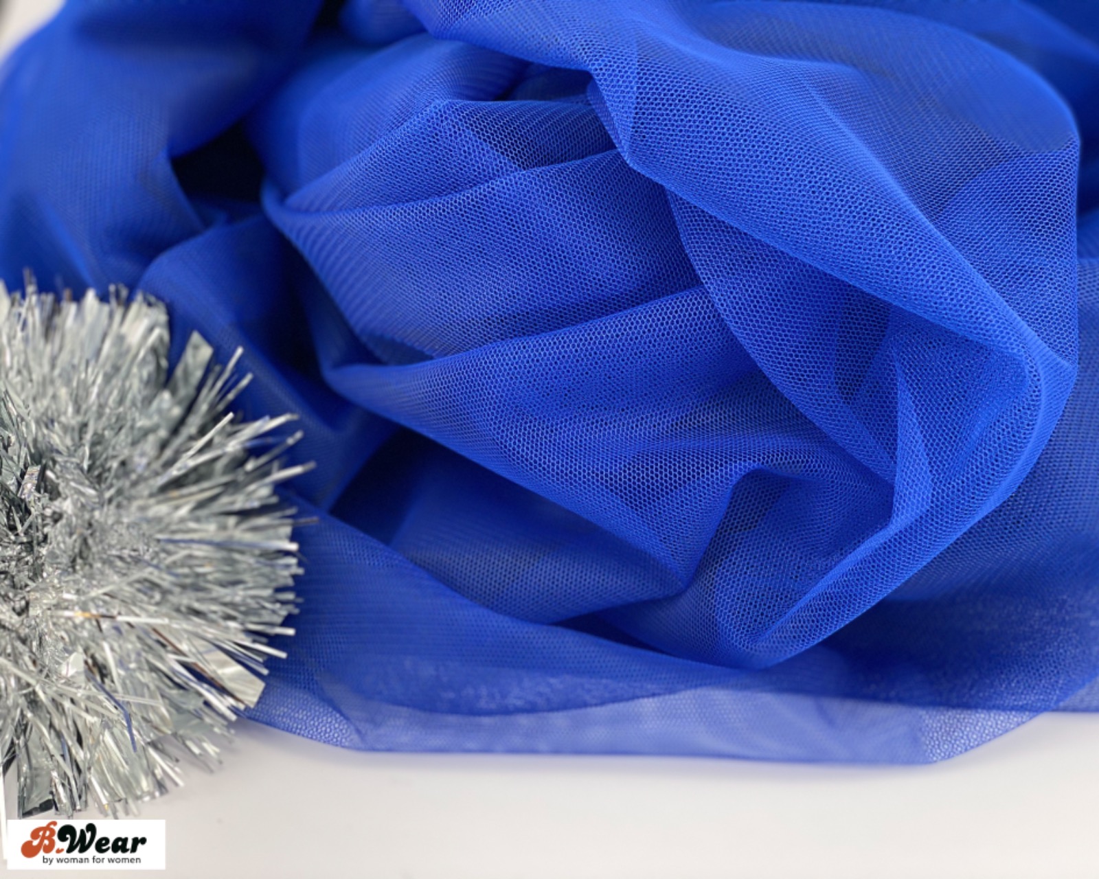 Soft bra tulle - Coboltblue
