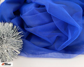 Soft bra tulle - Coboltblue