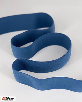 40 mm bred resår - Jeansblå