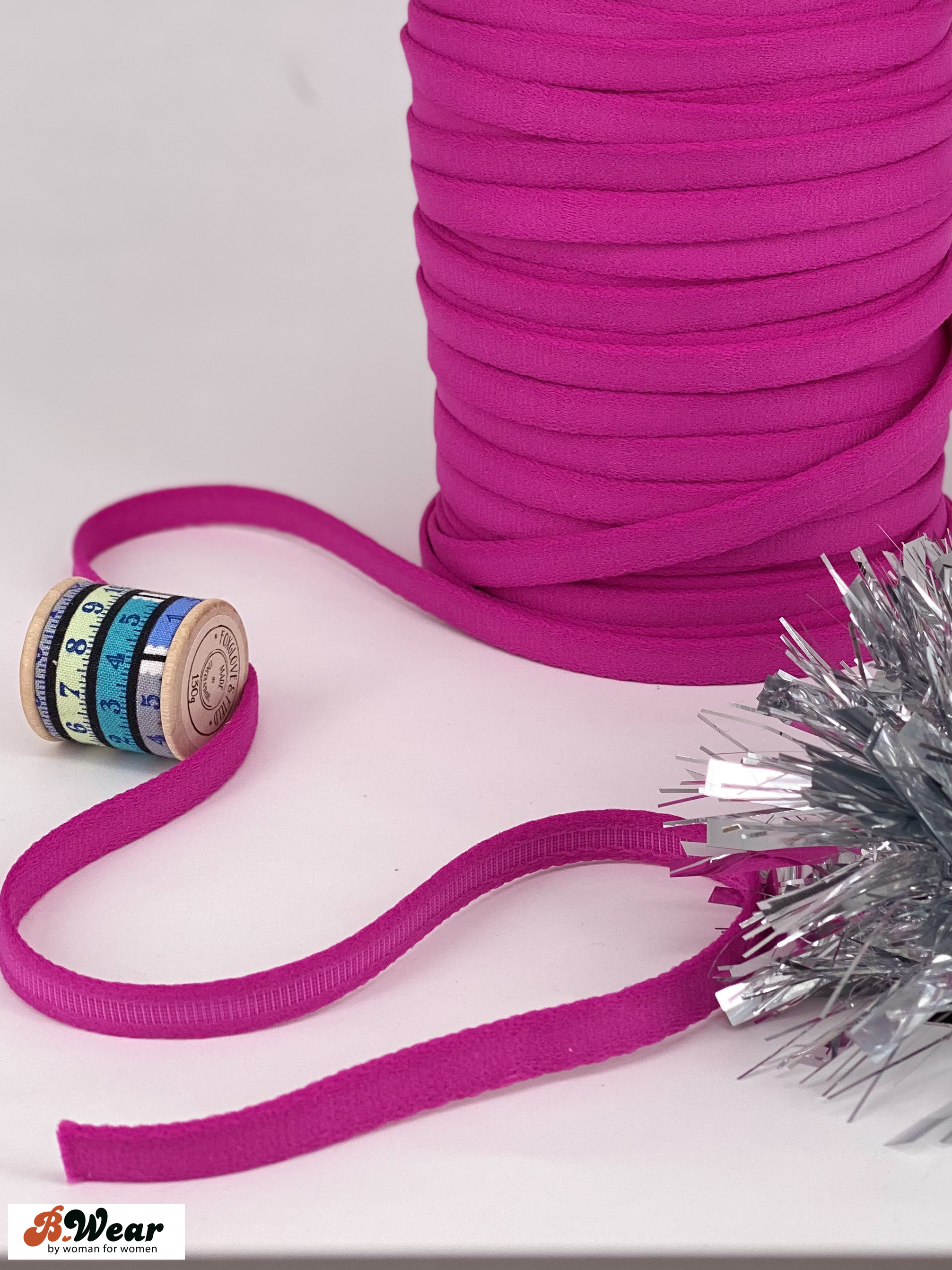 Kanalband i Fuchsia - 10 mm