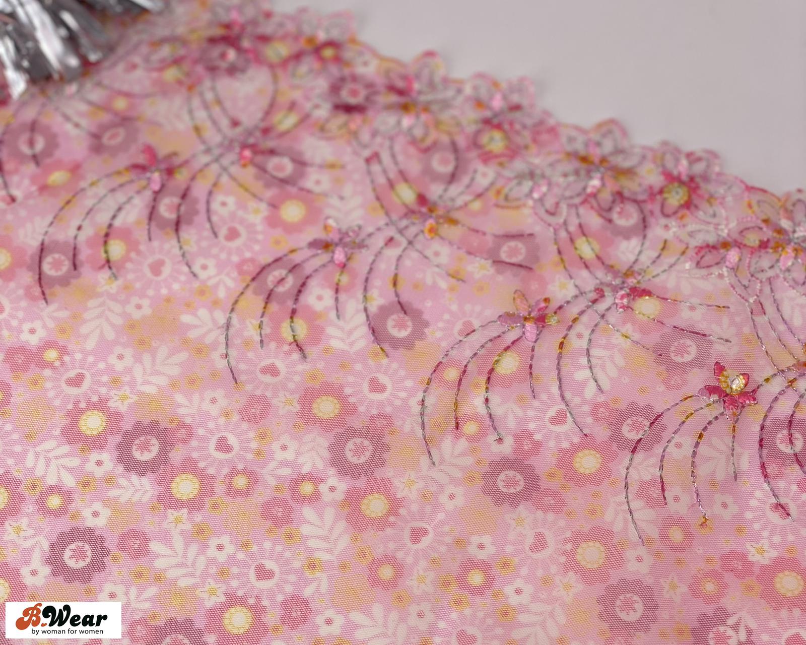 Flower Power in pink - non-stretch - 3