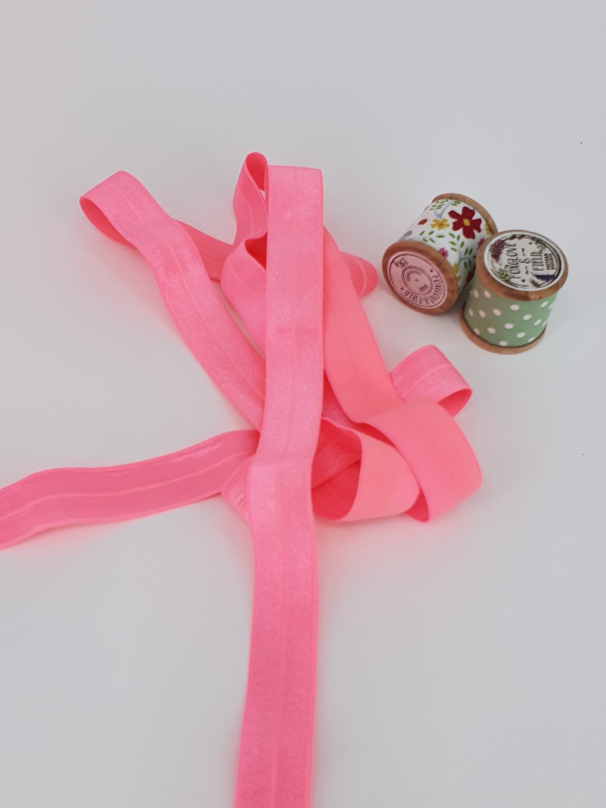 Fold over elastic 20 mm - Neonpink