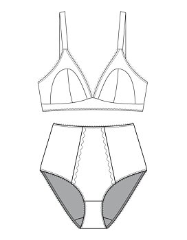 Willow Soft Bra Cup 30-40 Larger cup  - PDF pattern