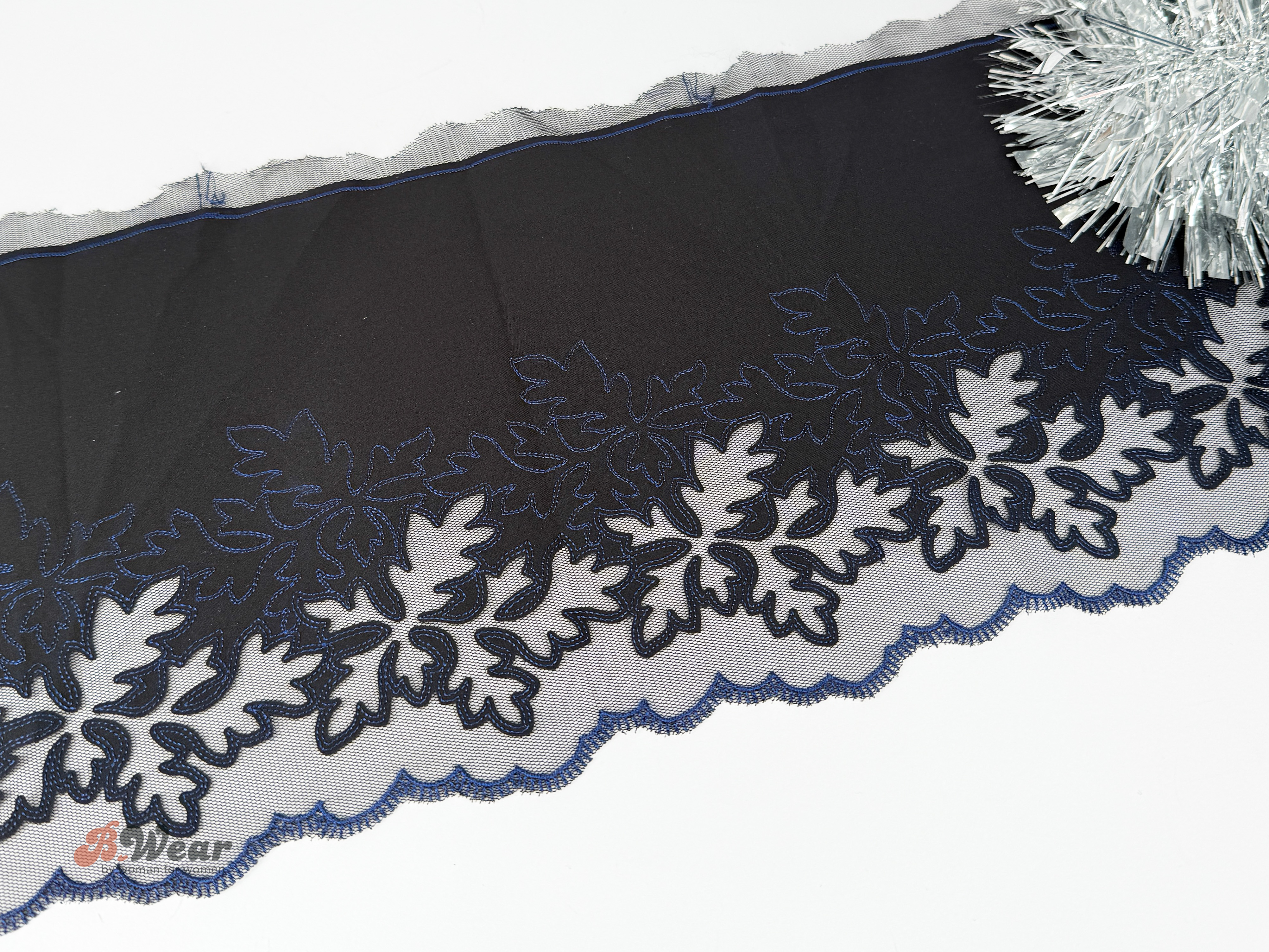 Cool navy blue lace