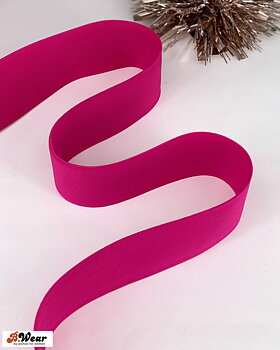 50 mm bred resår - Fuchsia