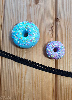 Black Decor elastic - 12 mm