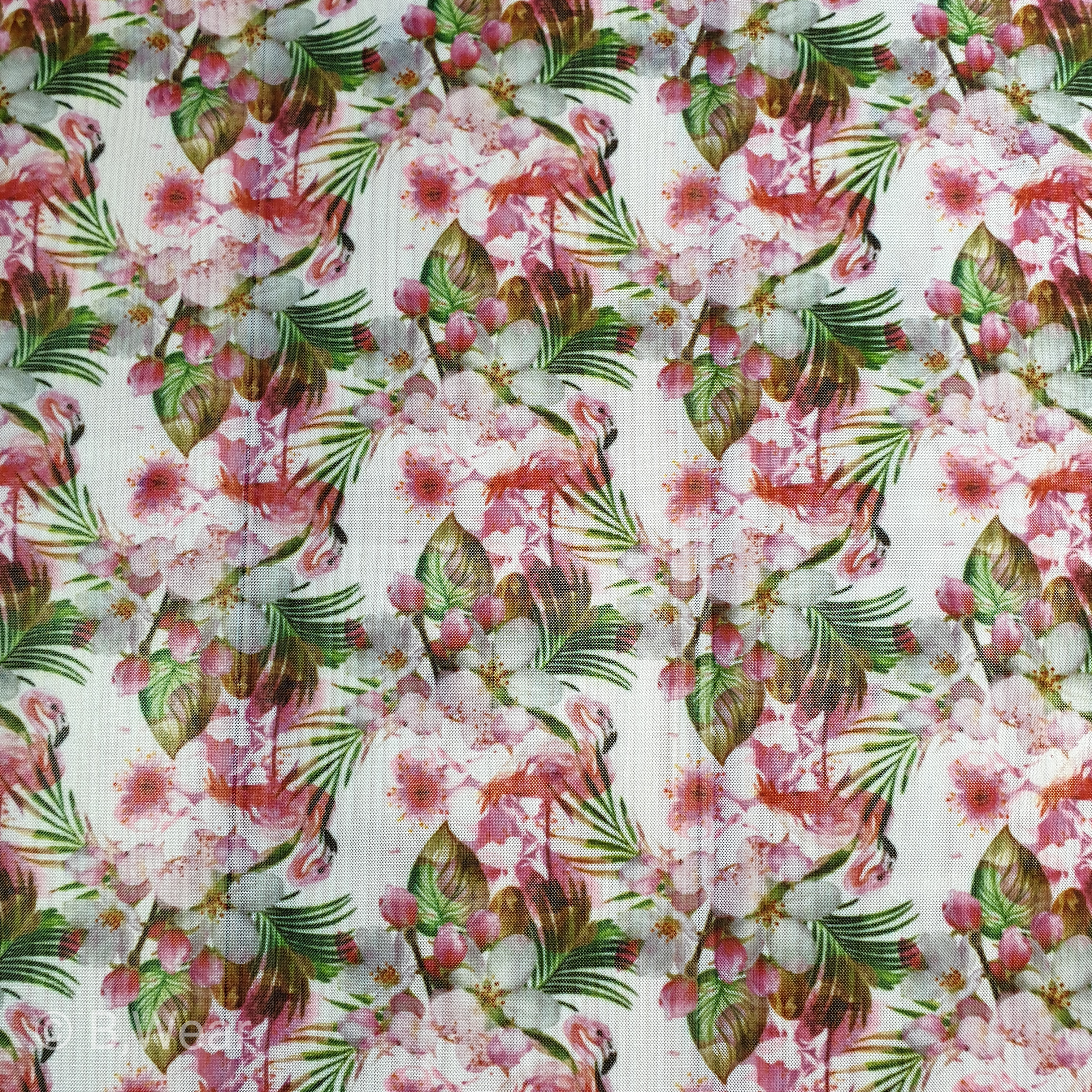 Mönstrad tyll - Blommor - 3