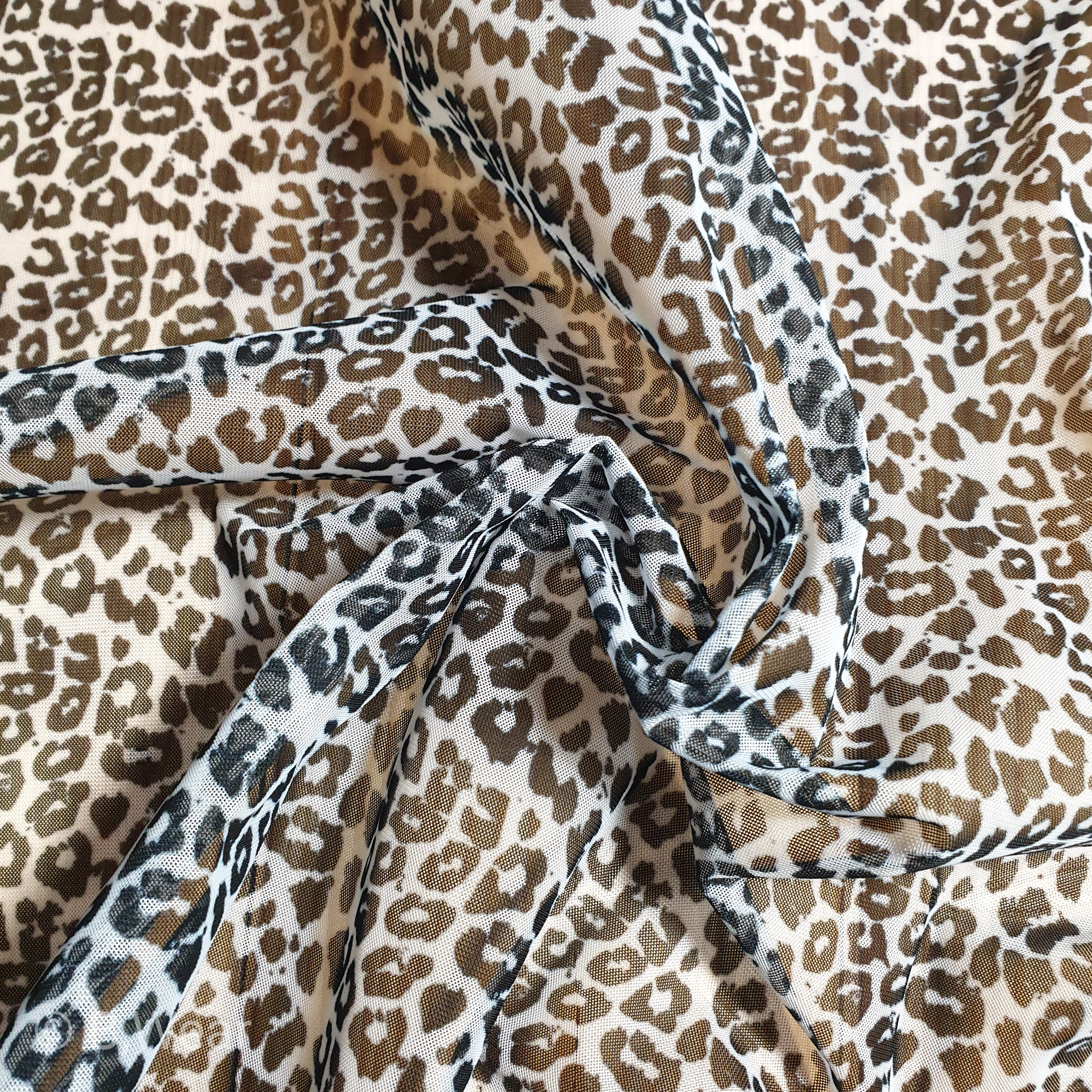 Mönstrad tyll - Leopard - 3