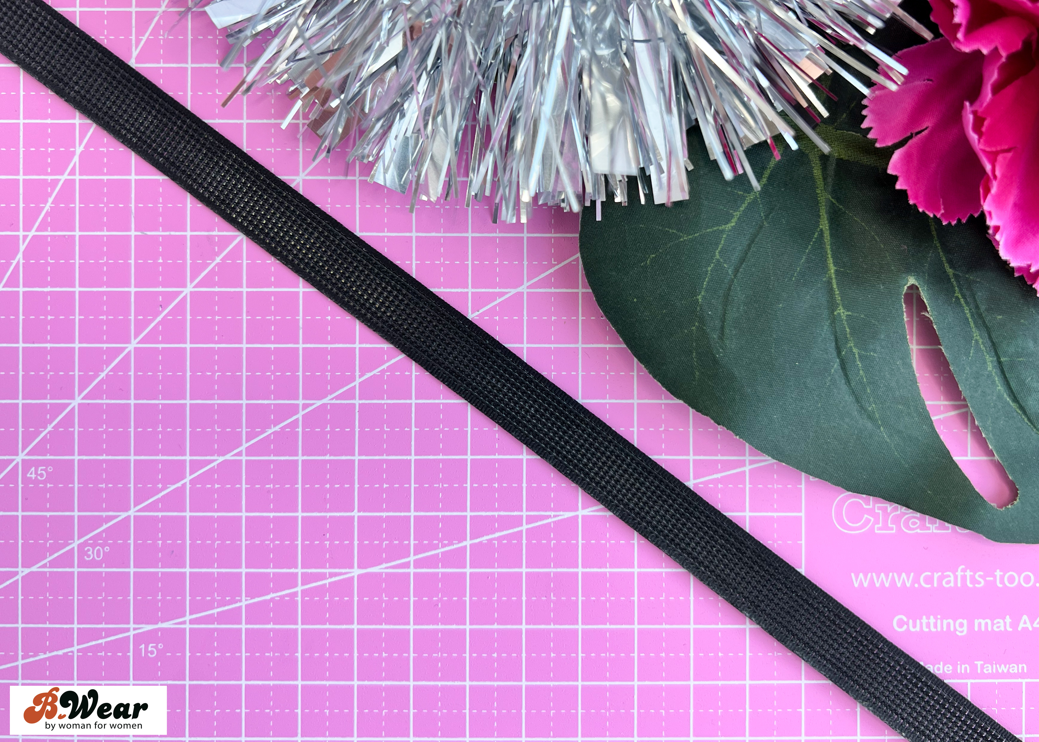Rigilene Black 12 mm - Low density