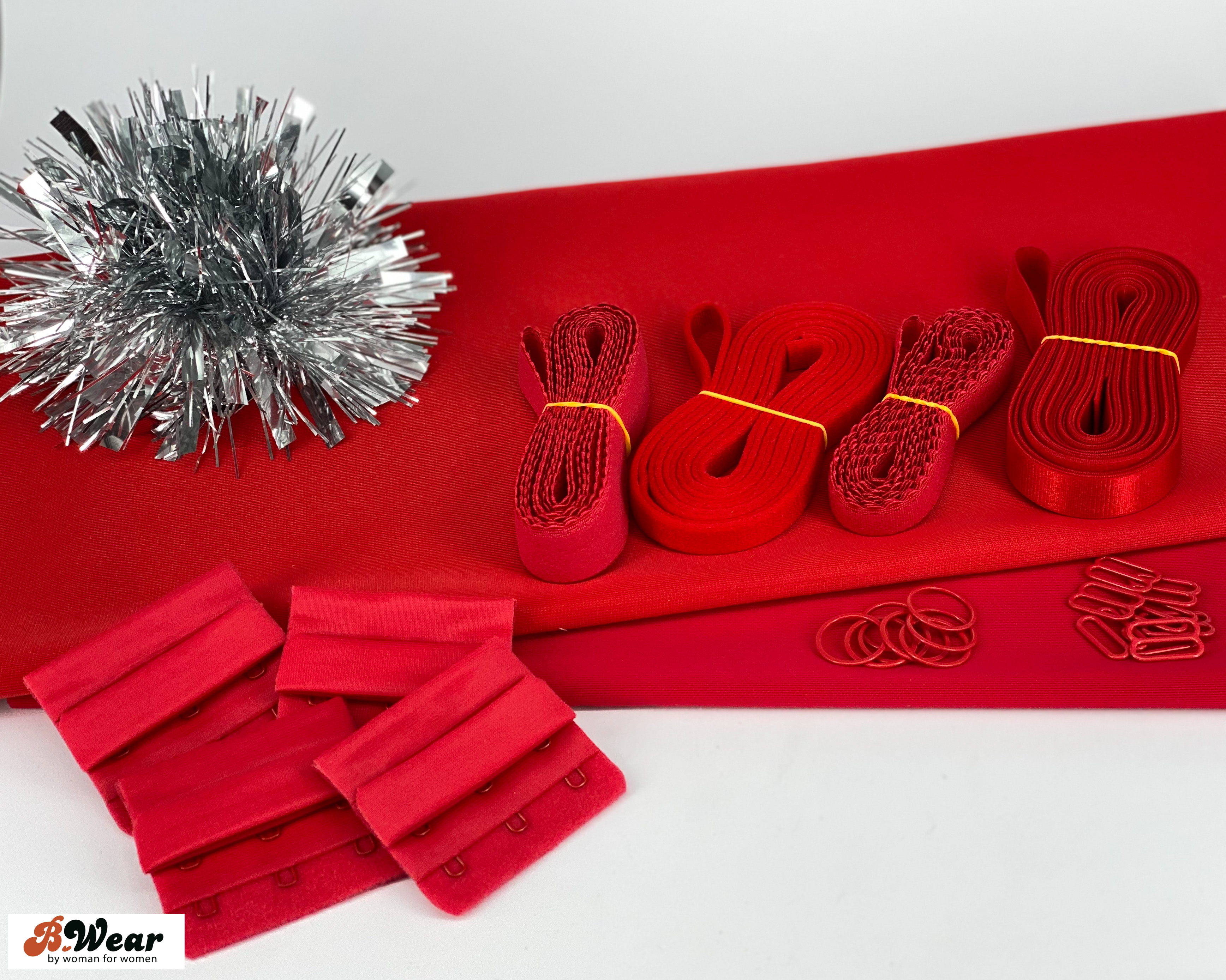 Start kit Red - Bra making without pattern