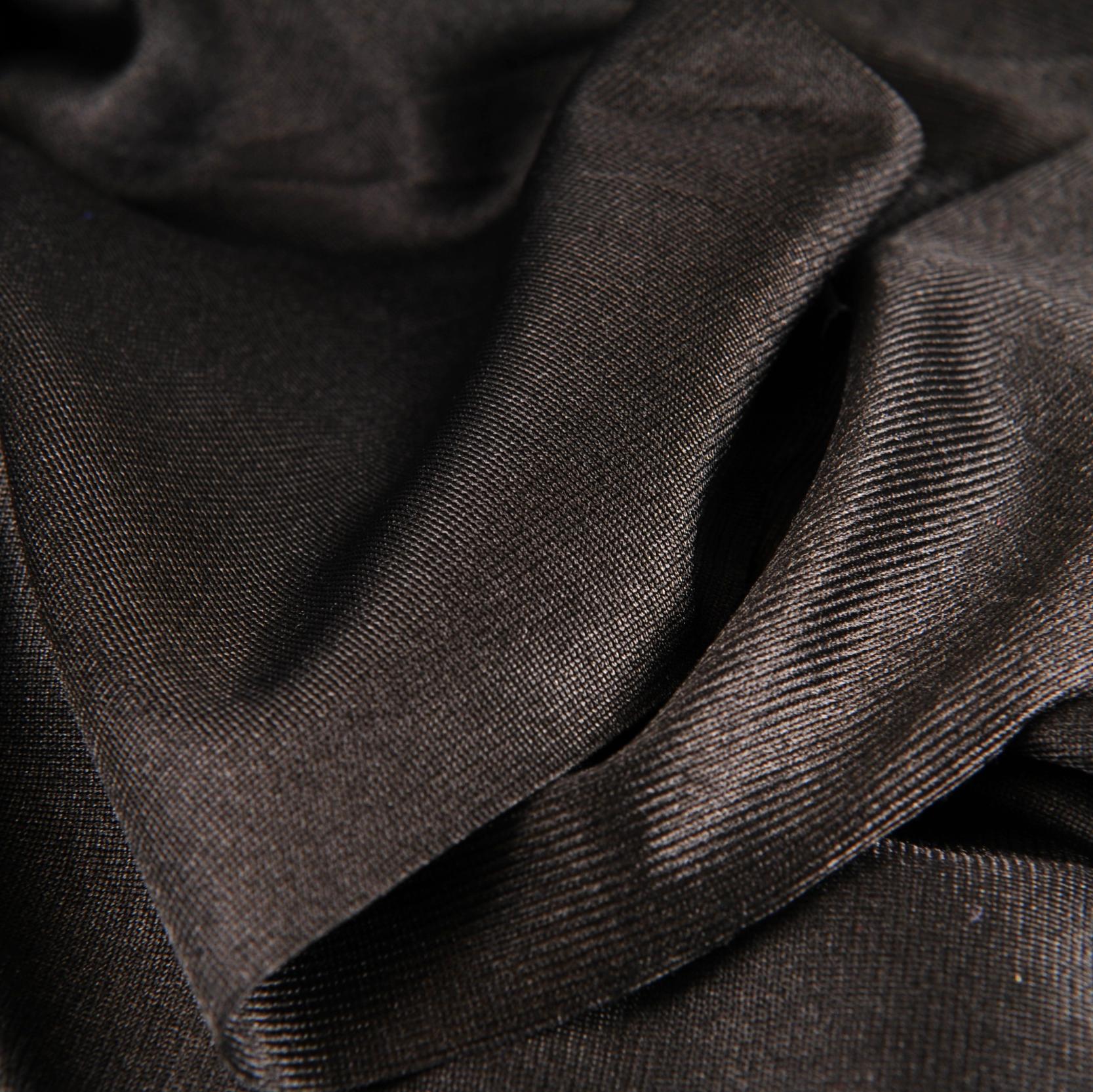 shiny black poly Fabric