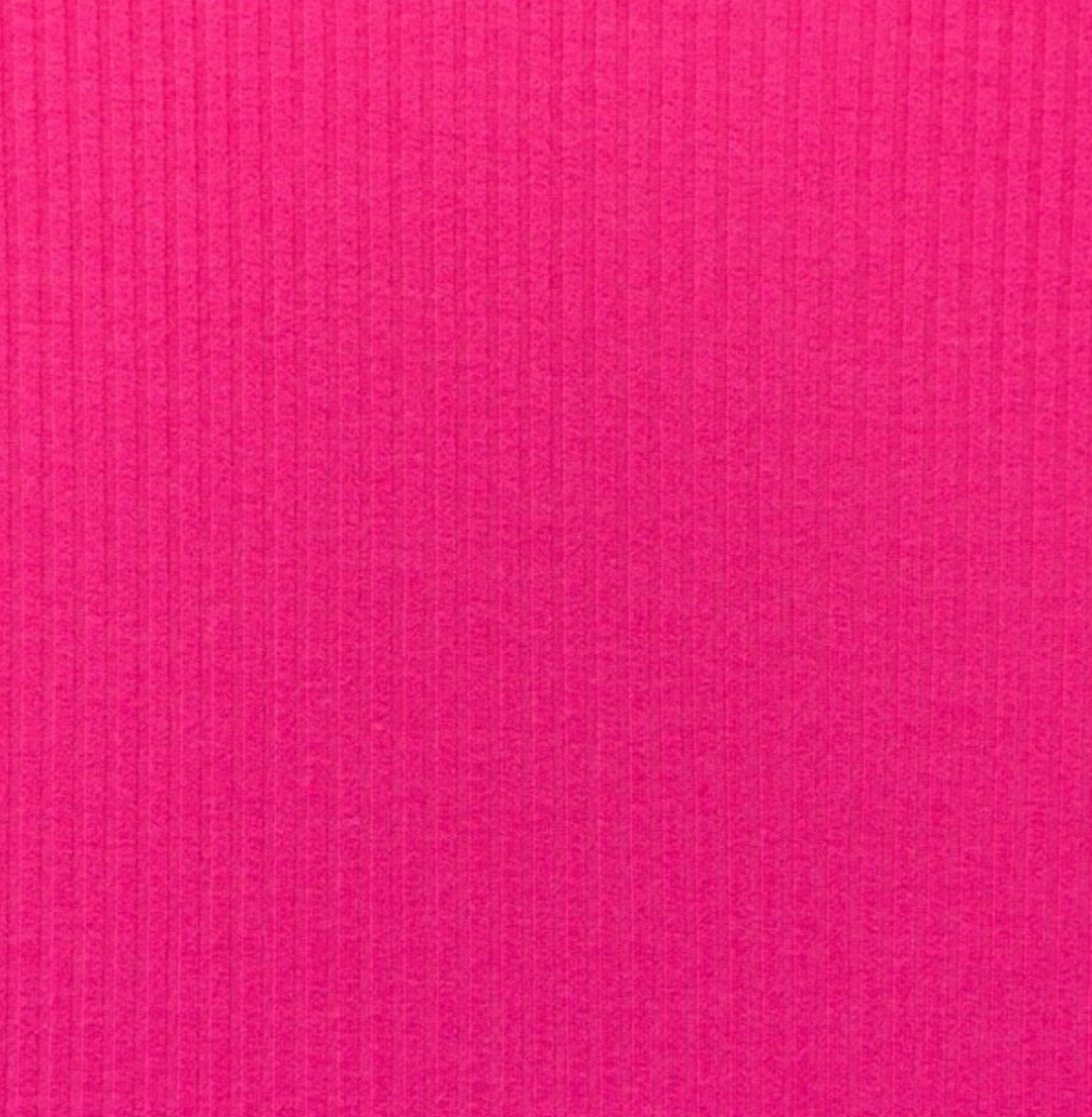 Fuchsia cotelé-tricot