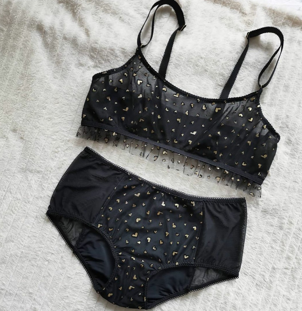 Leopard & goldheart bralette kit - 2