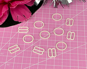 Set ring & slider 12 mm - Ivory