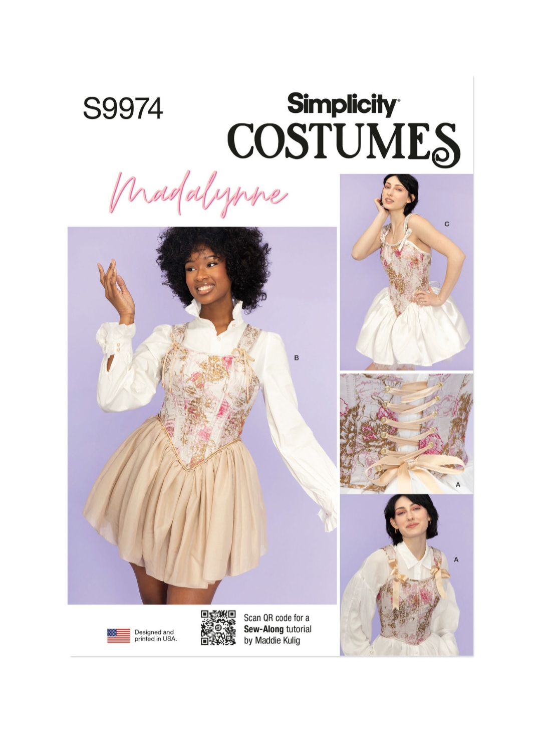 Madalynne x Simplicity S9974 Corset pattern