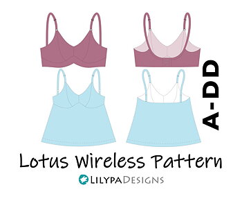 Lotus Wireless Bra & Cami Pattern