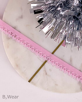 Decorative elastic 12 mm - Pink
