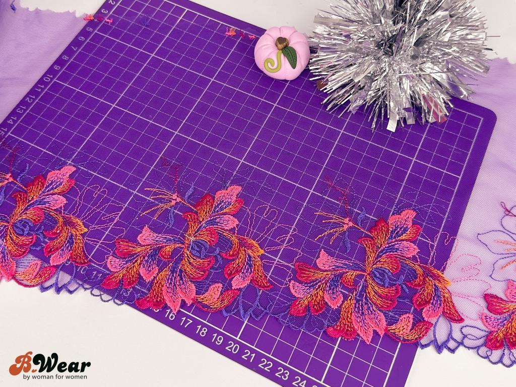Non-stretch lace in beautiful colors - 20 cm - 3