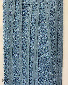 Decorative elastic 12 mm - Dusty Blue