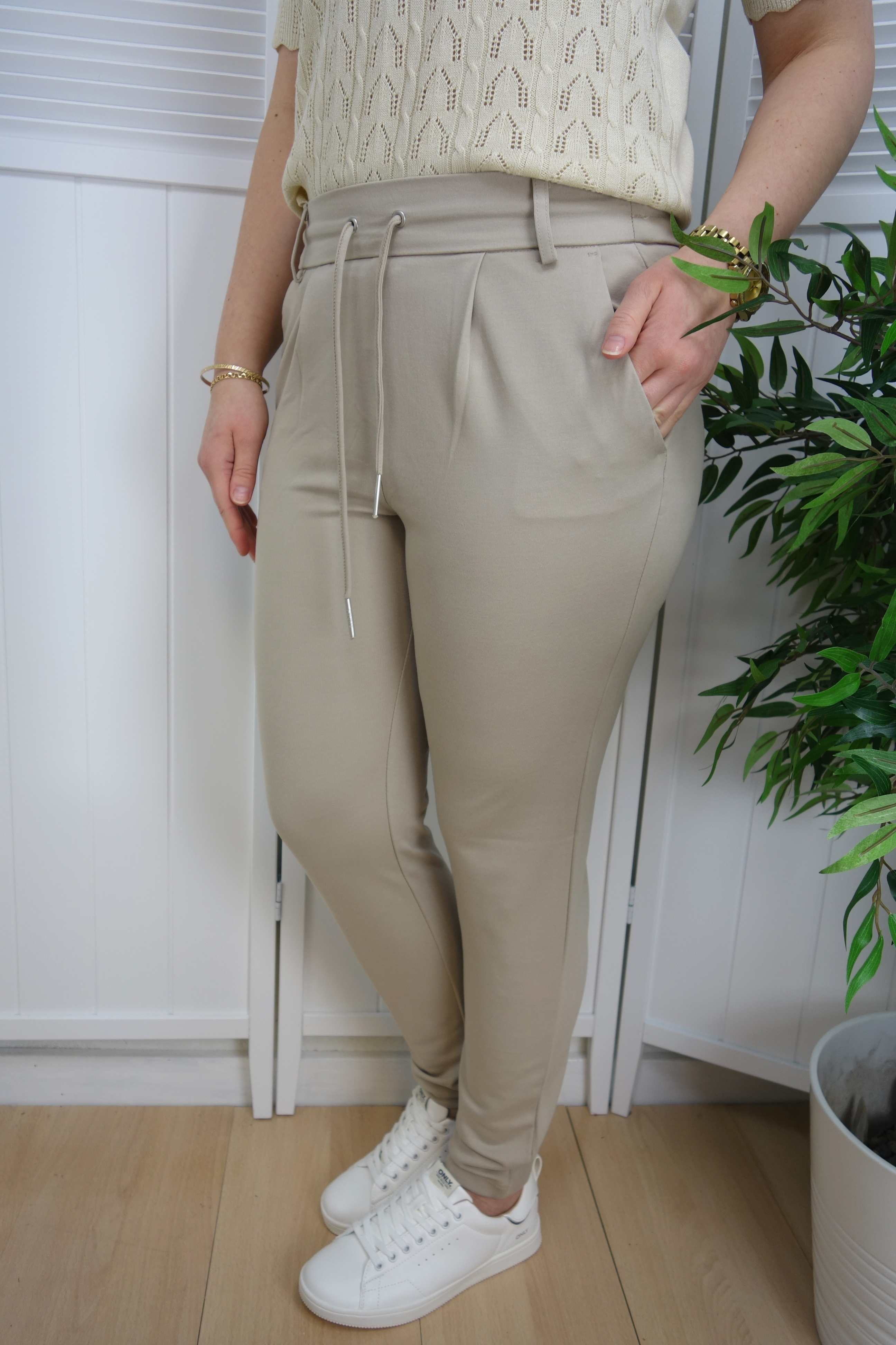 Only - Poptrash Byxa Beige - 2
