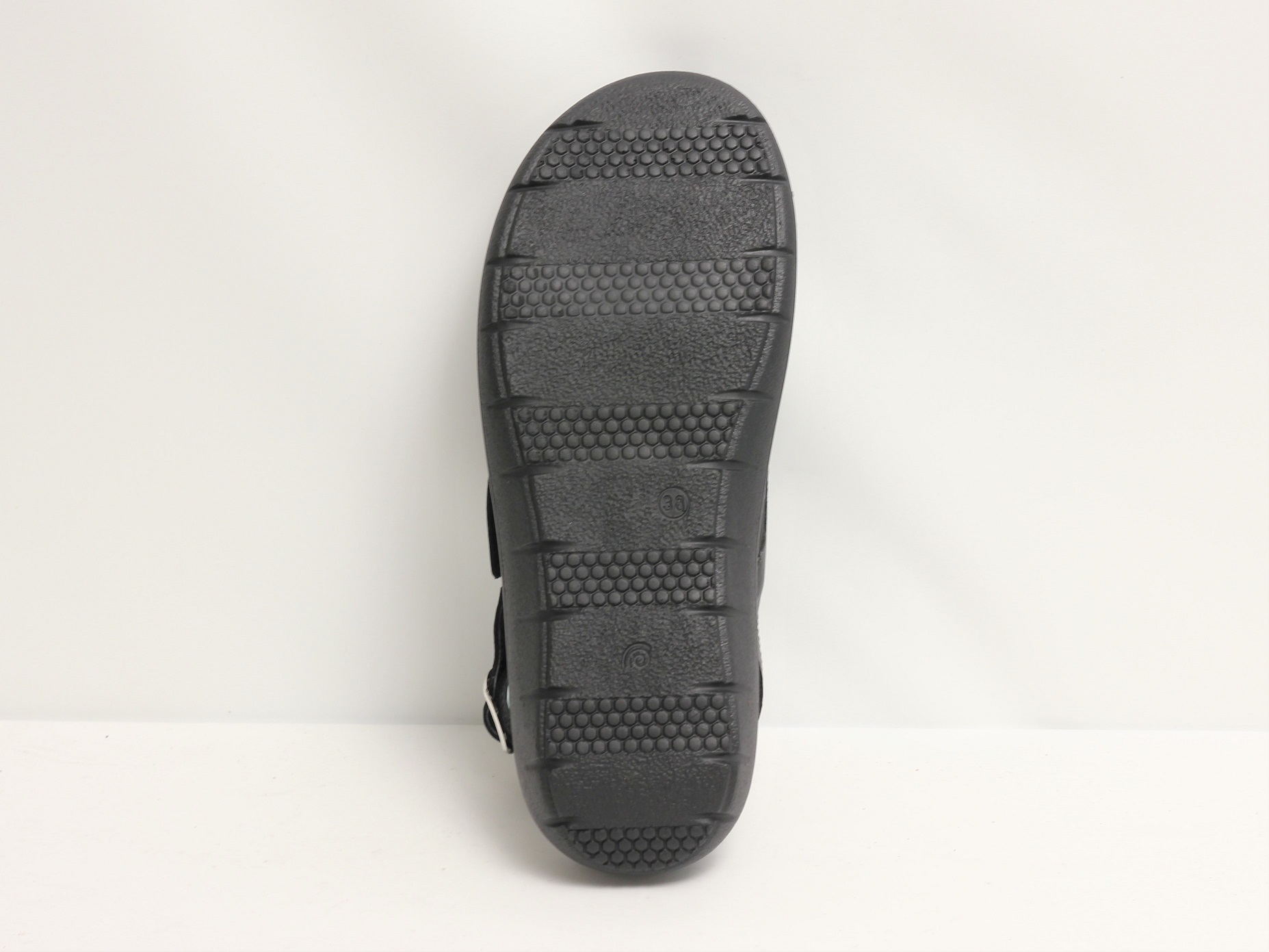 Damsandal Svart med elastisk insida - ergoflex - 6
