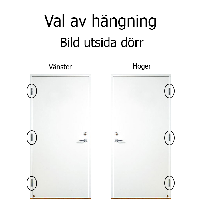 Slätta tät Leksandsdörren ytterdörr - 2