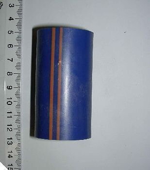Mjölkslang blå silikon 22/36 L=65mm