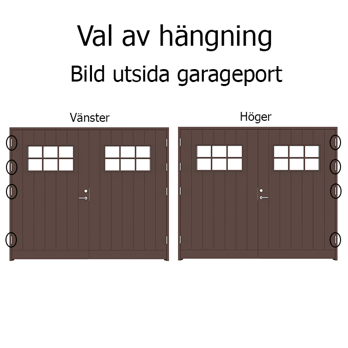 Insjön Leksandsdörren garageport - 3