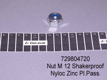 Låsemutter M12 Nyloc Zinc Din985