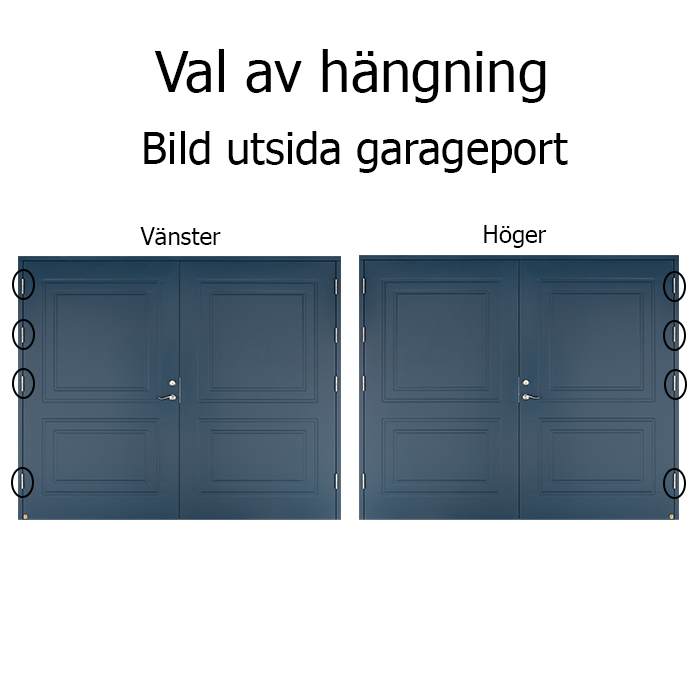 Helgås Leksandsdörren garageport - 3