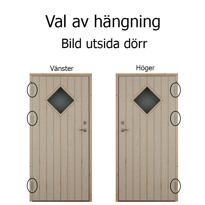 Ytterdörr snedat glas - 2