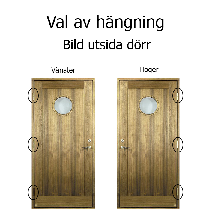 Vaverön Teak Leksandsdörren ytterdörr - 3