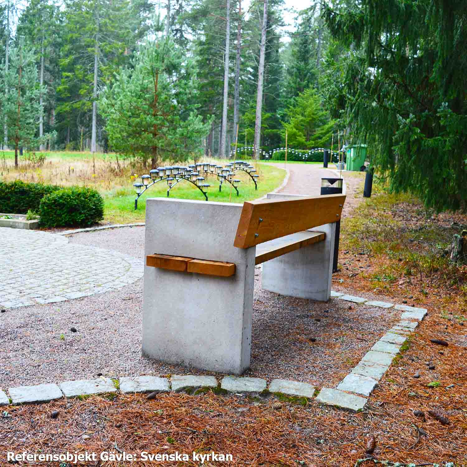 Parkbänk betong Hyacint, Sitthöjd 50 cm - 5