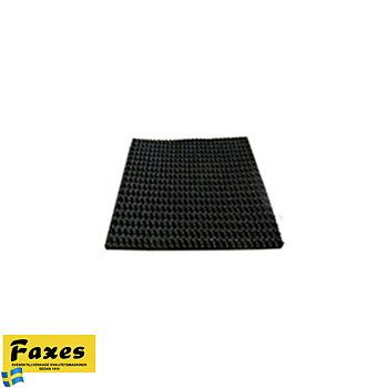 Faxes Bandbredd 100 mm räfflat gummi