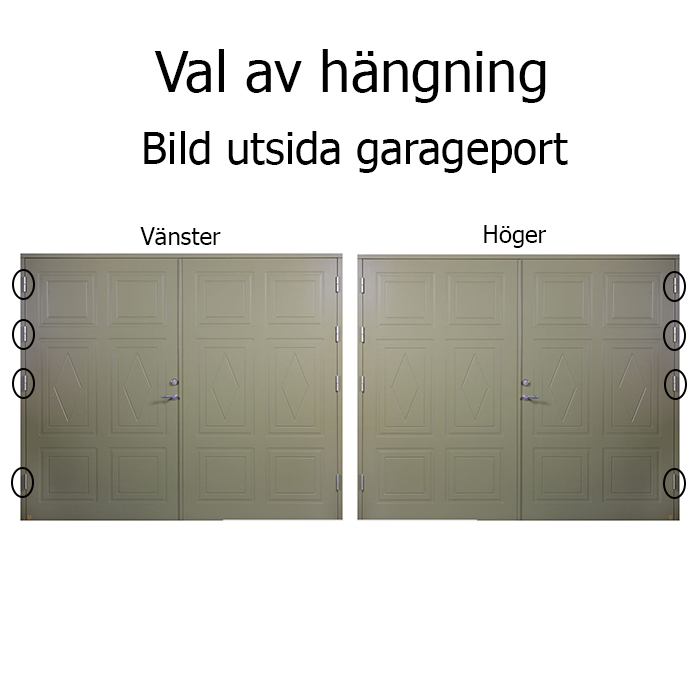 Kullsbjörken Leksandsdörren garageport - 3