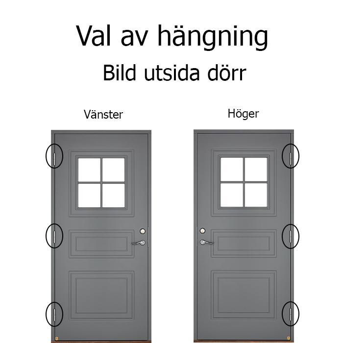Rosen Leksandsdörren ytterdörr - 3
