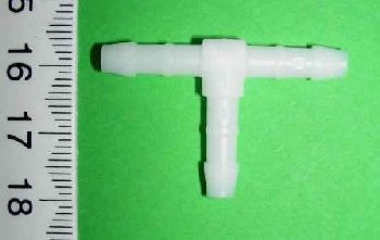 T-Rör 4 Mm Plast Vit