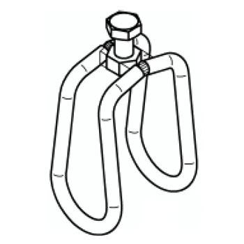 Rörkorsklammer 1" X 2"