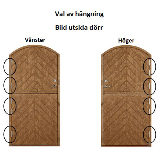 Halvdörr valvad fiskben - 3