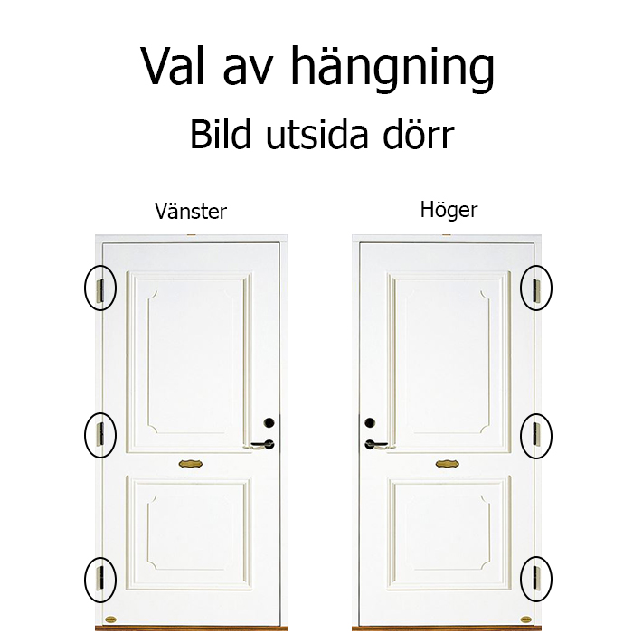 Hjortnäs tät Leksandsdörren ytterdörr - 3