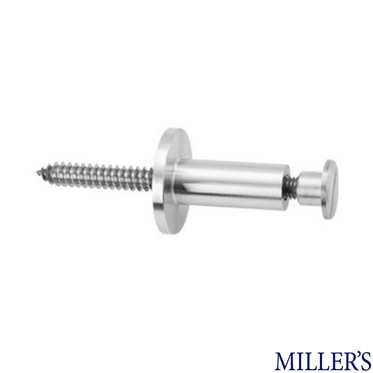 LEDSTÅNGSBESLAG M 120 MM STIFT Blank nickel