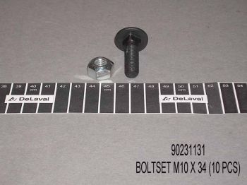 Bultsats M10X34 (10 St)