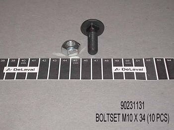 Bultsats M10X34 (10 St)