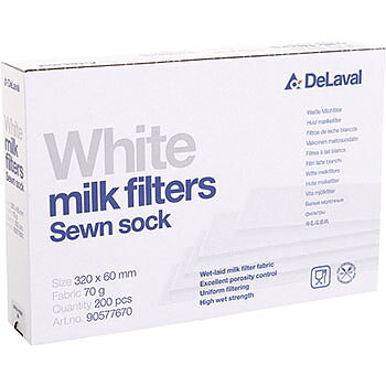 DeLaval silfilter 70g 320x60mm 200st/kar