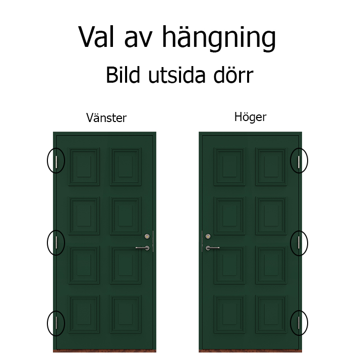 Gråda tät Leksandsdörren ytterdörr - 3