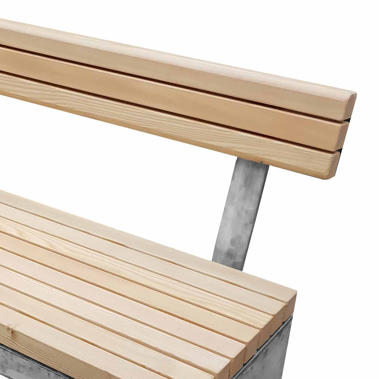 Betongbänk ryggstöd Pion - 12