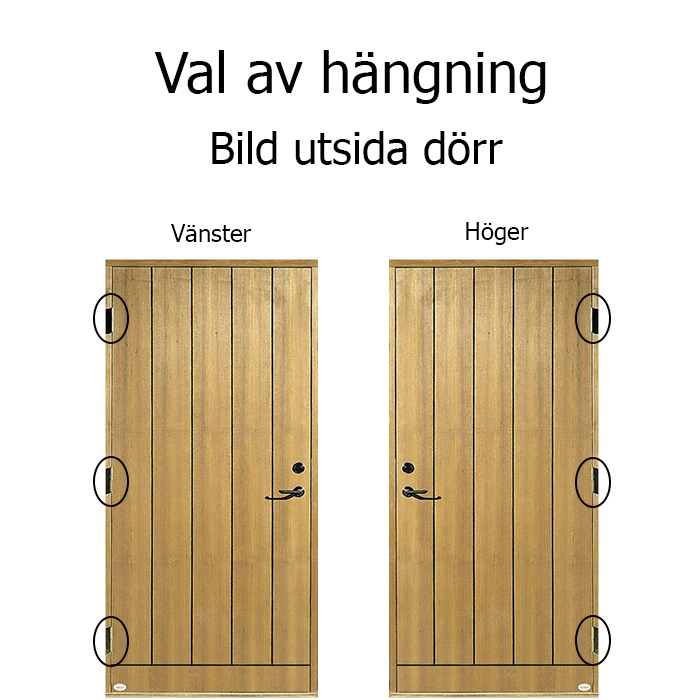 Tunsta tät Teak Leksandsdörren ytterdörr - 3