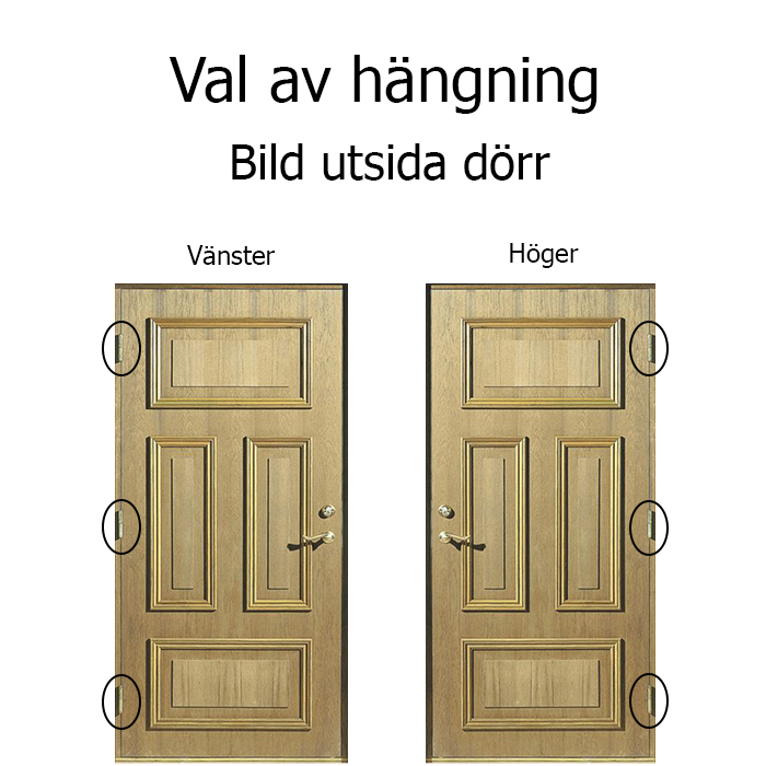 Karlsarvet tät Teak Leksandsdörren ytterdörr - 2